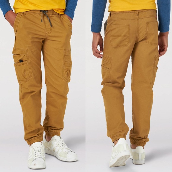 Wrangler Five Star Premium boy’s khaki gamer cargo taper ankle pants size 16 - Picture 1 of 13